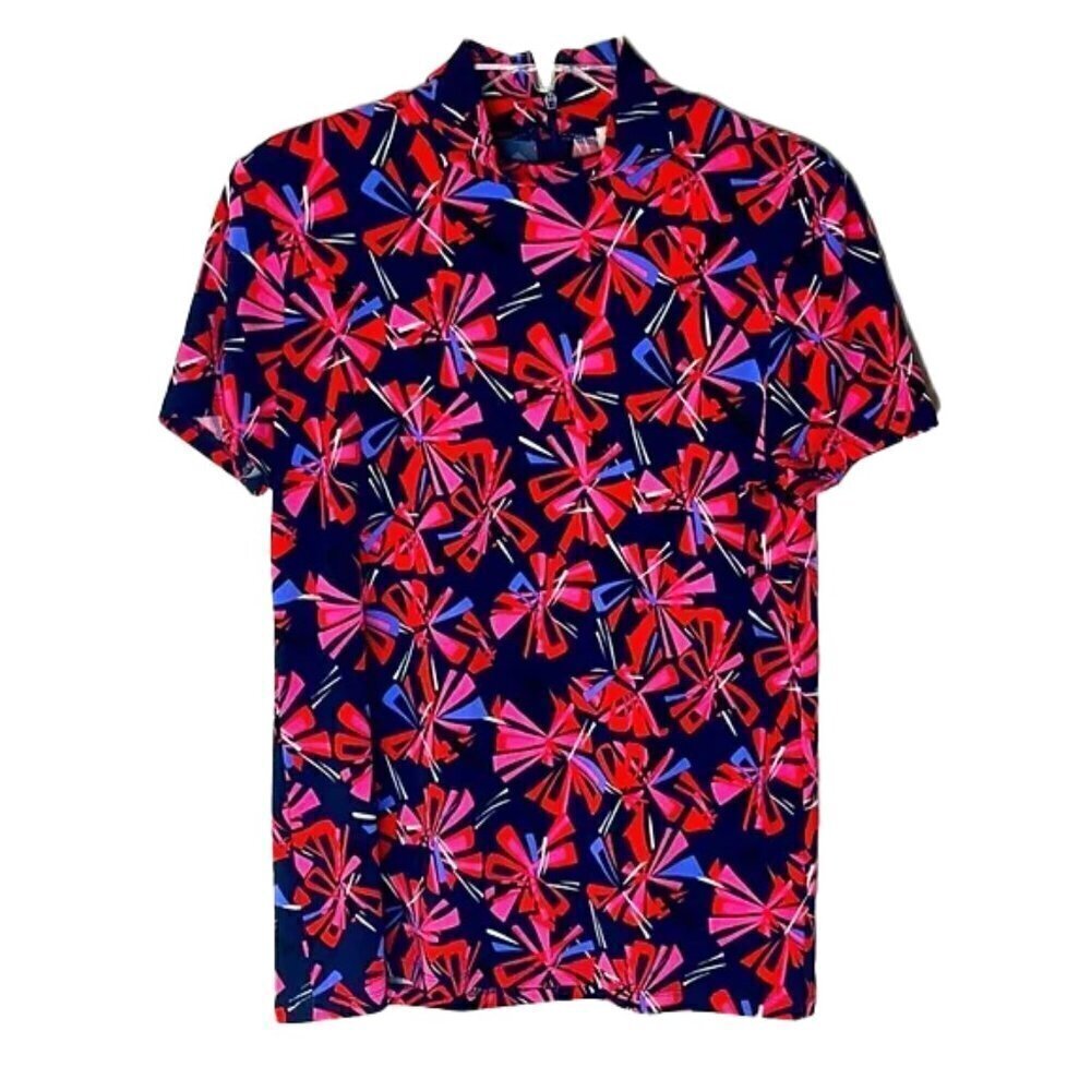 ❤️ ANN KLEIN Floral Top Size S